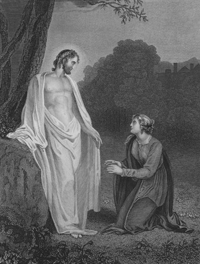 Cristo apareciendo a María Magdalena de Richard after Westall